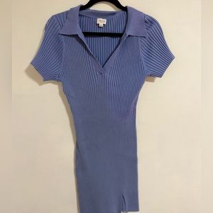 Blue Ribbed dress